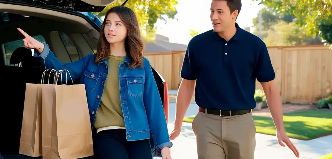 Asking for Help Loading Groceries into the Car