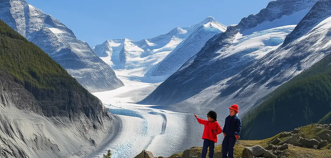 Glaciers Move Slowly, Shape Deep Valleys
