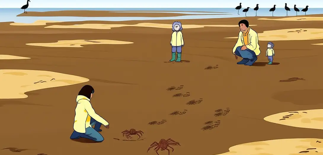 Tidal Flats Host Migratory Birds and Rich Mud