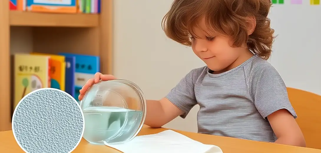 How Paper Towels Absorb Spilled Water