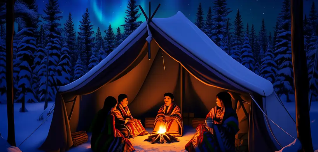 Ritual Silence and Shared Firelight in Sámi Winter Solstice Gatherings