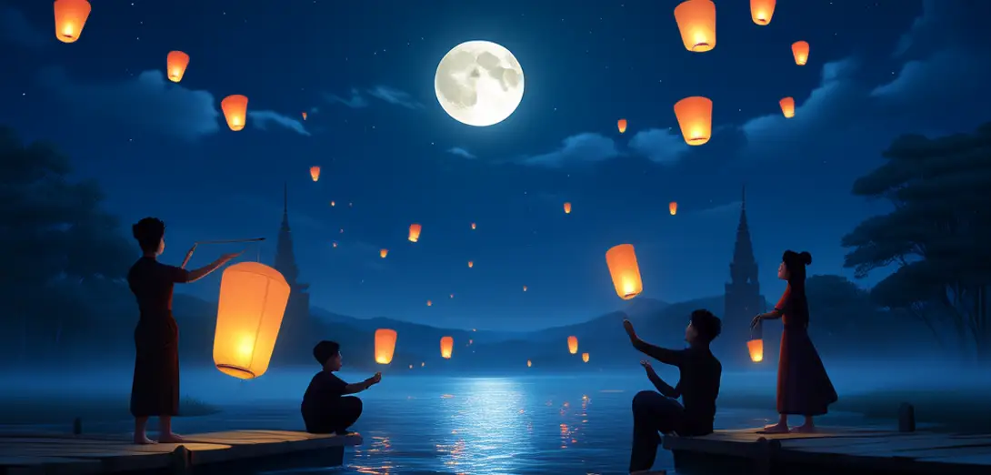 Floating Lanterns and Unspoken Grief in Chiang Mai’s Yi Peng Festival