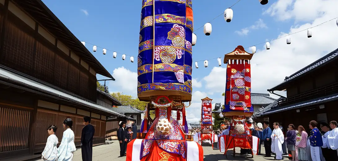 The Gion Matsuri Float Procession in Heian-Kyo