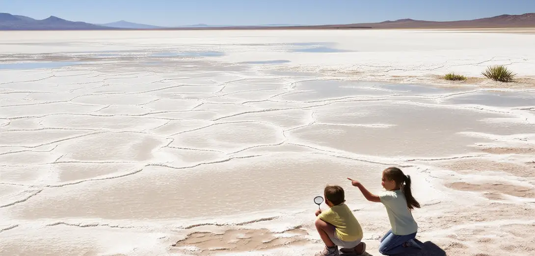Salt Flats Form Where Lakes Dry Up