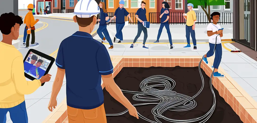 Economic Spillovers from Municipal Fiber-Optic Rollouts