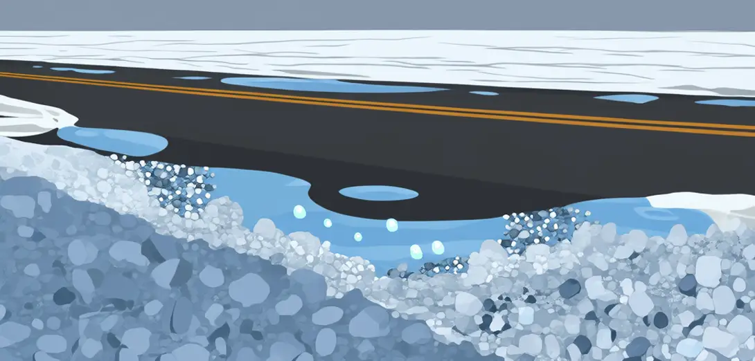 Why Salt Lowers the Freezing Point of Water on Icy Roads