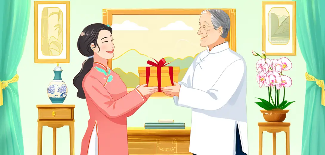 Gift Bowing in Vietnam