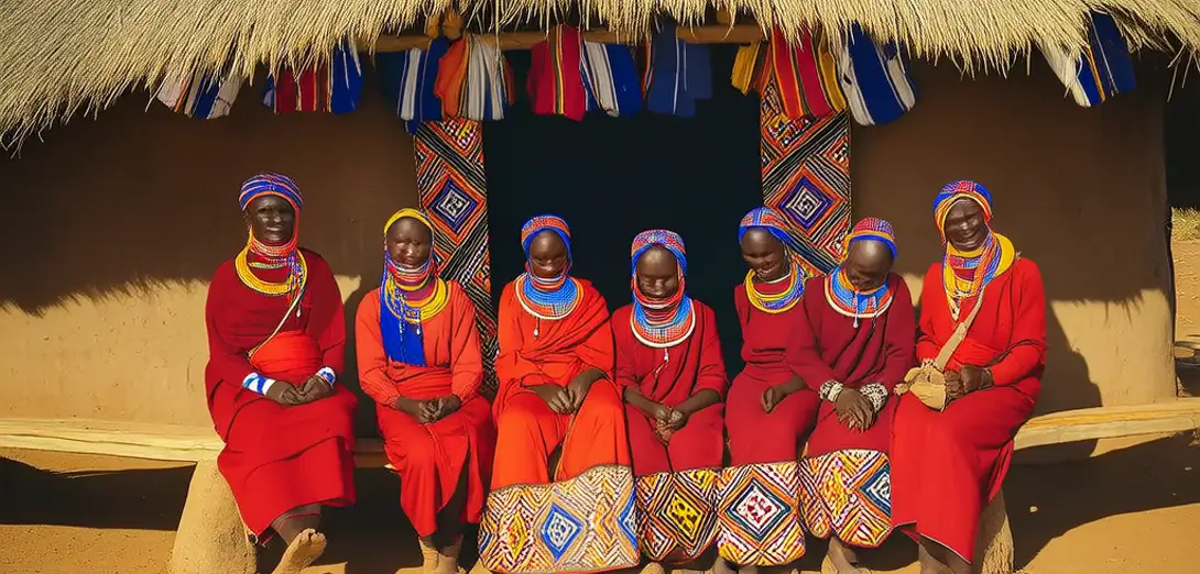 Beaded Doorways in Kenya