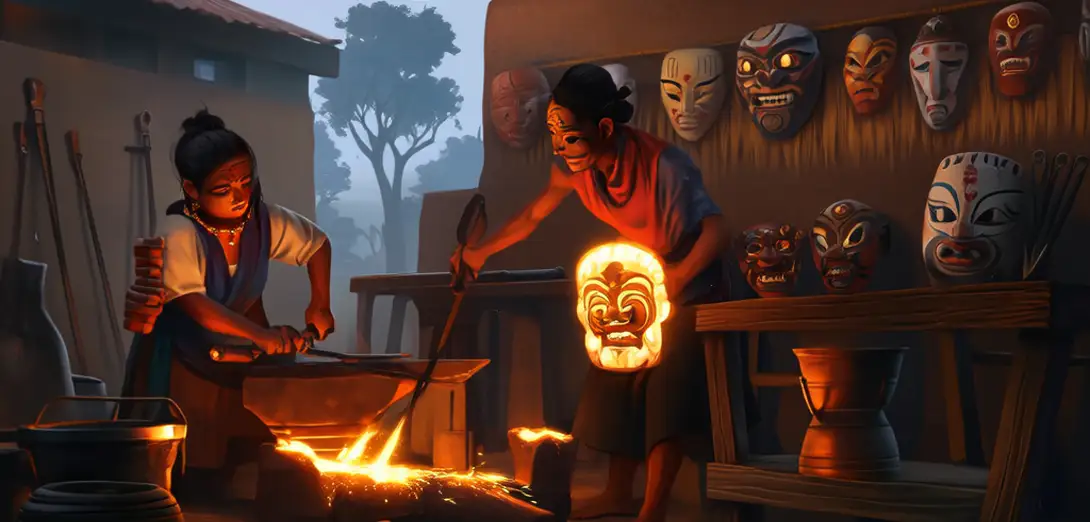 The Chhau Mask Rituals of Purulia: Steel Forging and Mythic Embodiment in West Bengal