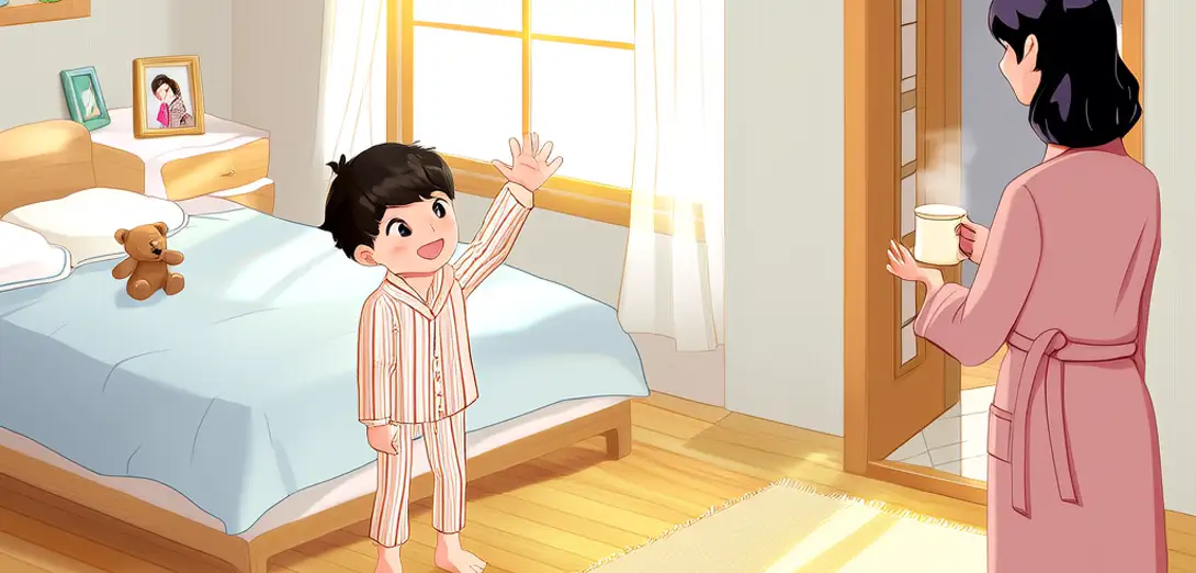 Good Morning, Mom! — Greeting Family at Home