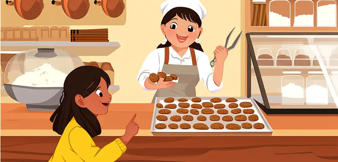 At the Bakery — Ordering Cookies