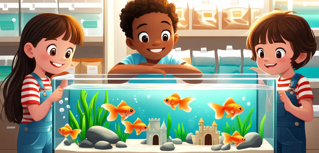 At the Pet Store — Looking at Fish