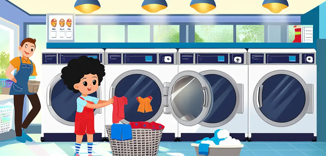 At the Laundromat — Washing My Clothes