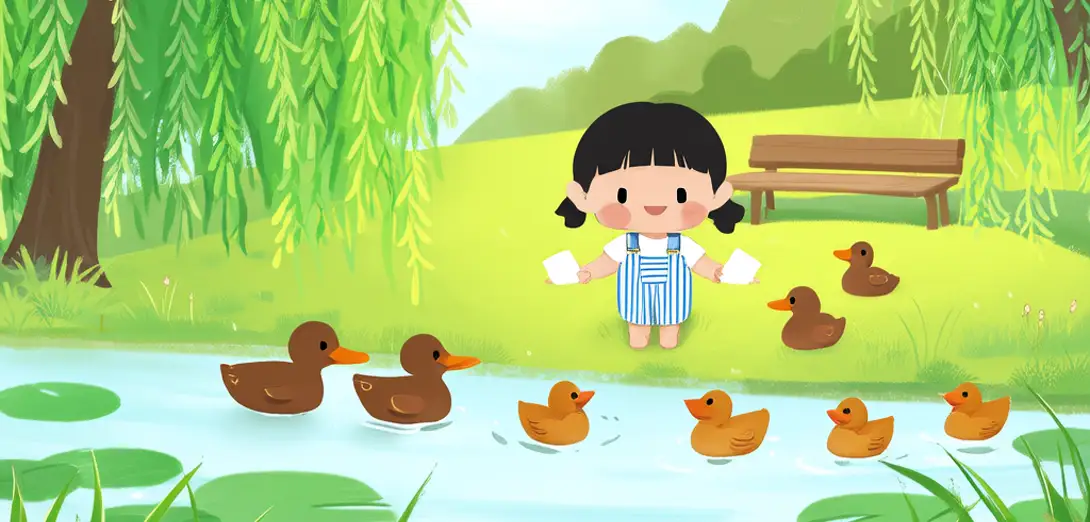 At the Park — Feeding the Ducks